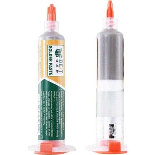 38g Tin Repair Solder Paste Leaded Syringe Liquid Flux Melting Point Melting Point 183℃ Repair Stencil Welding Soldering Tools