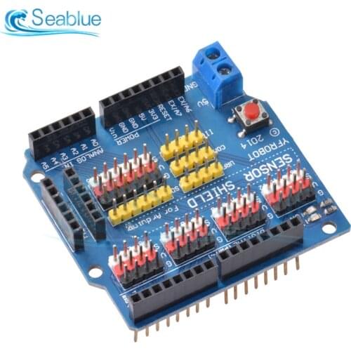 V5 Sensor Shield Expansion Board Shield For Arduino R3 V5.0 Electrical Module Sensor Shield New V5 Metal Expansion Board
