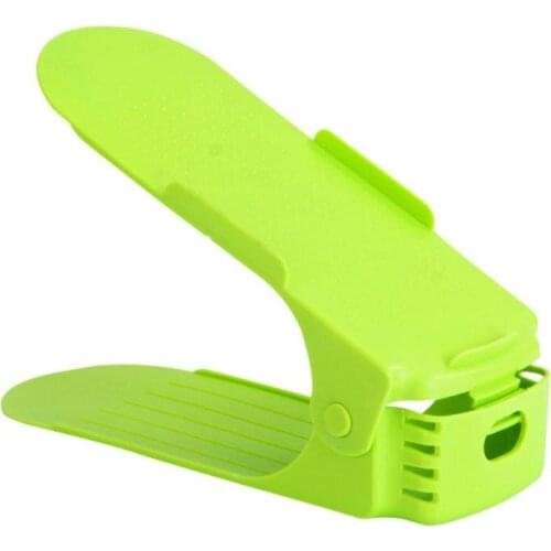 Portable Adjustable Shoe Bracket Dust Storage Rack Home Shoe Organizer Stand Double-lever Lightweight Shoe Hanger Shoerack