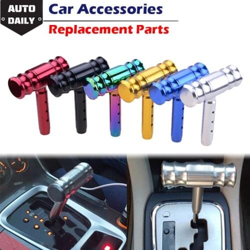 Gear Shift Knob Aluminium Alloy Aircraft Joystick Shift Lever Handle For BBA JDM Car Modification Accessories Hammer Style