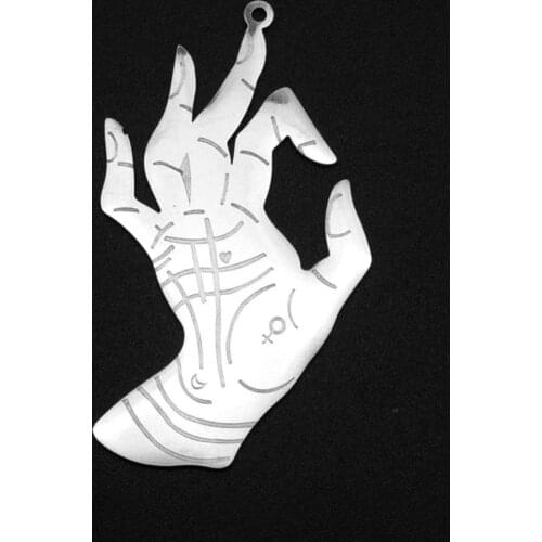 5pcs/lot 100% Stainless Steel Hamsa Hand DIY Earring Charm Pendant Wholesale Never Fade Jewelry Bracelet Making