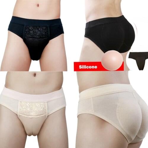Hiding Gaff Panty Hip Shaper Padded Briefs Butt Sexy Men Underwear Enhancer Push Up Cup Panties Lifter Transgender Crossdresser