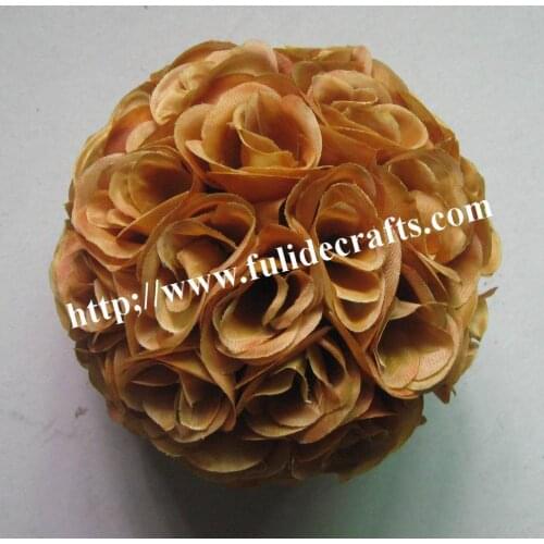 SPR 25cm brown/coffee pomander wedding flower ball,kissing flower ball,celebration decoration flower