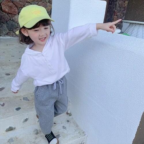 Kids Solid Long Sleeve Hoodies 2-11 Years Children Clothing Toddler Baby Gilr Cute T Shirt Tops 2 3 4 5 6 7 8 9 10 11