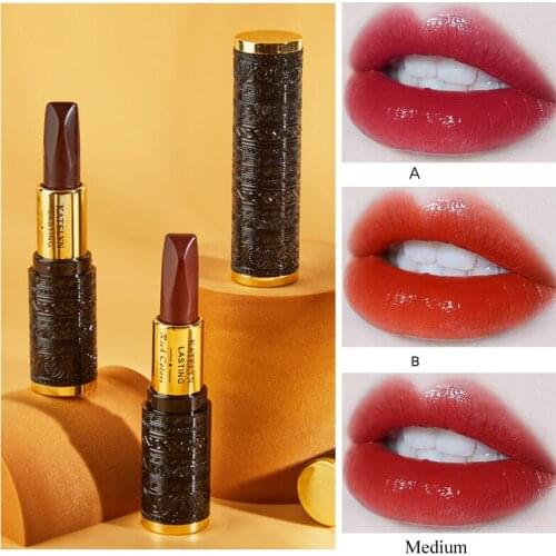 Three-Color One Tube Lipstick Black Rose Diamond Velvet Moisturizing Silky Touch Full Colors Sexy Lips Makeup Waterproof Lasting