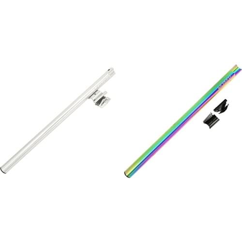 Litepro 2 Pcs Folding Bike Seat Post 31.8mm 580mm Aluminum Alloy Bike Seatpost Bicycle Seat Tube for Brompton