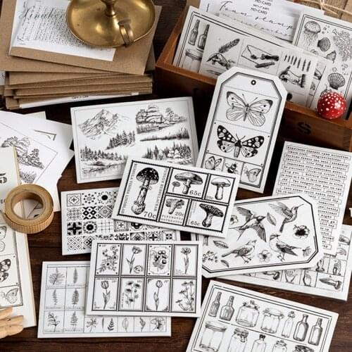 Vintage animal plant flower letter decoration stamp sponge rubber stamps for scrapbooking stationery DIY craft standard stamp