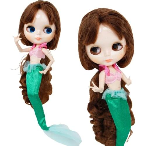 High Quality Fairy Tale Outfit Movie Theme Princess Dress Bar + Fishtail Pants Clothes for Blythe Doll 11.5 Inch Accessories Toy