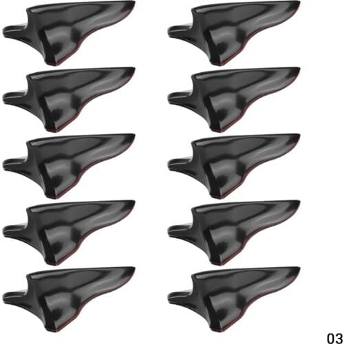 10pcs Shark Paste Fin Diffuser Vortex Generator Body Decoration Car Antenna Fit For Roof Tail Spoiler Bumper