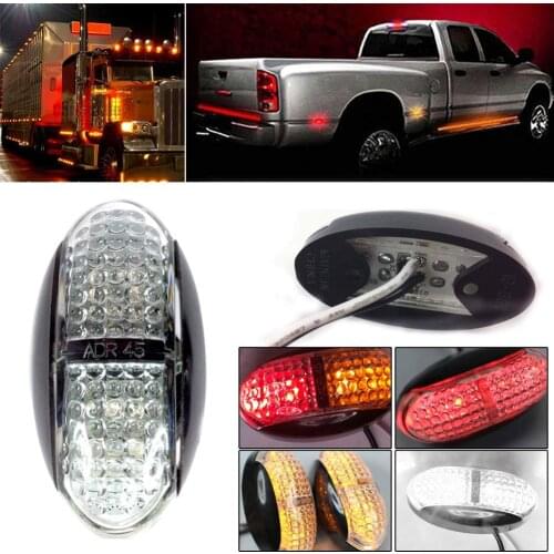 New Style Waterproof 10pc Side Marker Light Rear 4Led Car Truck Lorry Clearance Trailer Lamp Caravan For Outdoor