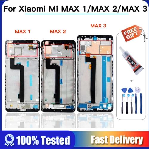 100% Tested For Xiaomi Mi MAX 2 3 LCD Display + Touch Screen Digiziter Assembly LCD With Frame For Mi MAX 2 3 Replacement lcd