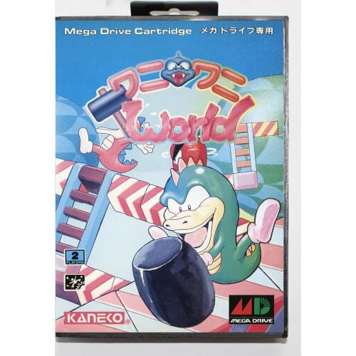 WaNi WaNi World 16 Bit MD Game Card with Retail Box for Sega MegaDrive & Genesis Video Game console system