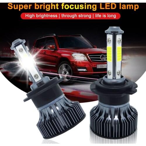 2Pcs Car Lights H11 H4 H7 20000LM H8 LED Car Headlight Lamp Bulbs 9005 9006 HB3 HB4 H7 Mini LED Bulbs 12V 24V 6000K White