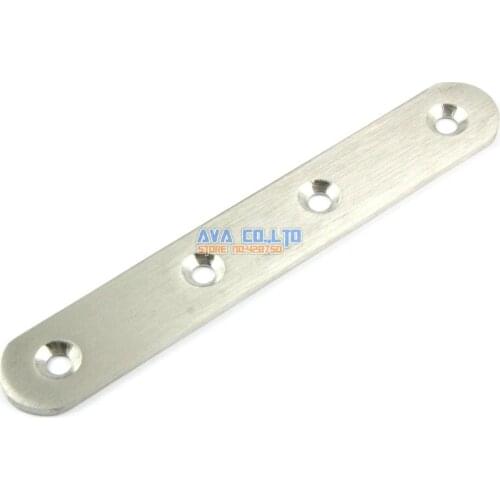 4 Pieces 127*19*2.7mm Stainless Steel Flat Corner Brace Connector Bracket