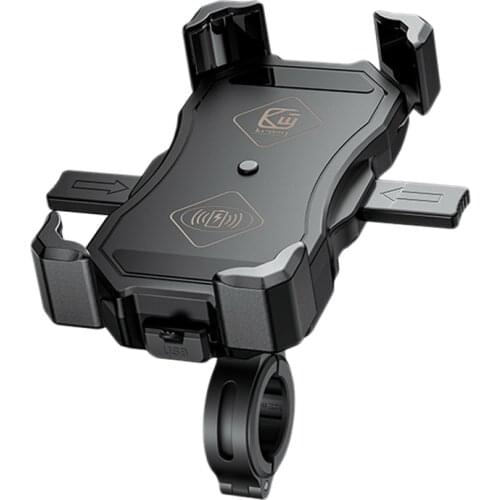 Kewig Motorcycle Wireless Charger Phone Holder Fast Charge Cell Phone Mount for Samsung Iphone Huawei Phones Motorbike ATV