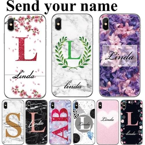 Case For ZTE Blade V9 V10 Vita 20 smart 2020 A7 A5 A3 2019 L8 A530 A606 Axon 10 Pro DIY Custom Name Marble Soft TPU phone Cover