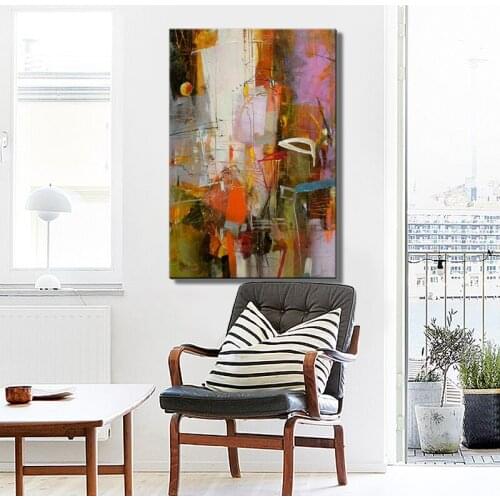 Oil Painting On Canvas Handmade Abstract Landscape Paintings For Salon Office Home Decoration Wall Art Pictures Hand Painted