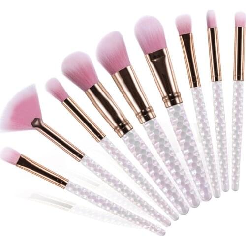 GUJHUI 9PCS Make Up Foundation Eyebrow Eyeliner Blush Cosmetic Concealer Brushes highlighter brush pincel escova 2017 Anne