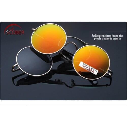 = SCOBER = Classic Retro Round Ozzy Style Mirror Reflection Drivers Tac Enhanced Polarized Polaroid Uv 400 Men Women Sunglasses