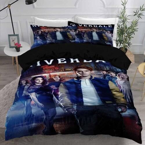 3D Riverdale Bedding Set Bizarre Movies Duvet Cover for Adults Bed Quilt Cover Bedclothes Bed Set King Size Boys Bedroom Decor