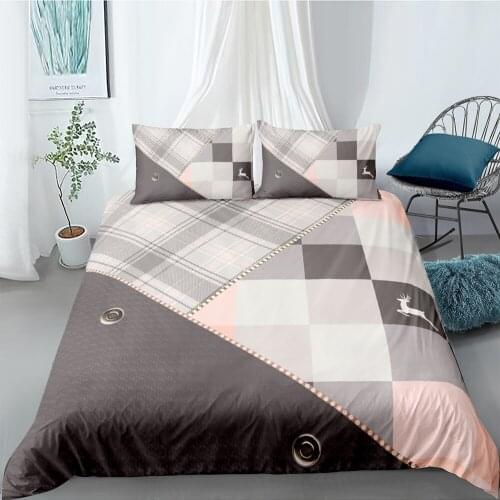 Lattice Bedding Set King Creative High End Beautiful Duvet Cover For Girls Queen Twin Full Single Double Unique Design Bed Set