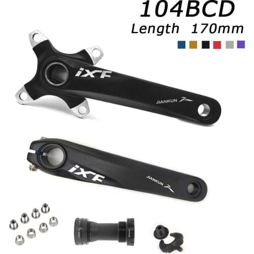 Bicycle Crank Set IXF 104 BCD CNC Untralight Crank Arm MTB/Road Bicycle Crankset With BB Crank for Bicycle Accessories Bike Part