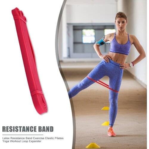 Latex Resistance Band Exercise Elastic Workout Loop Strength Training Expander Pilates Tension Pull Rope Fitness Equipment