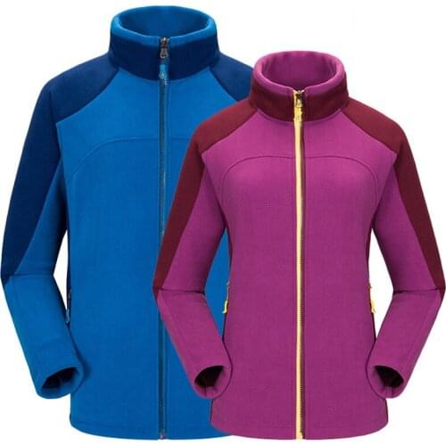 Men Womens Fleece Jacket Outdoor Sports Camping Hiking Jackets Climbing Trekking Tourism Coat Winter Thermal Soft Shell Jacket