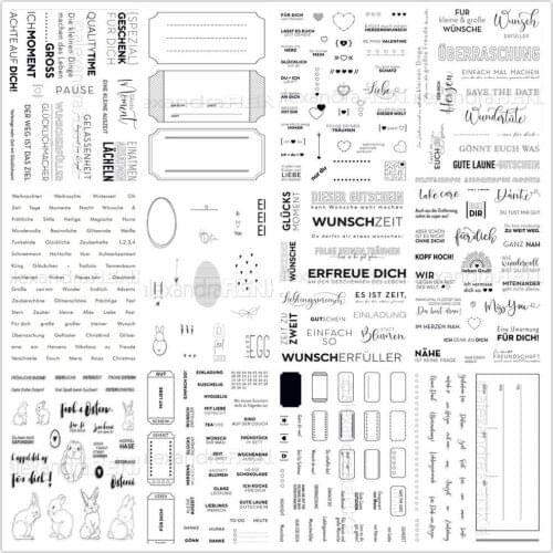 German Clear Silicone Stamp / seal for DIY Scrapbooking / Album Decorative Clear Stamp Sheets A441