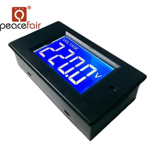 2019 NEW AC Digital Ammeter Single Phase 80-260V 5A 4in1 Voltage Current Watt Meter For Small Watt LED LampTest