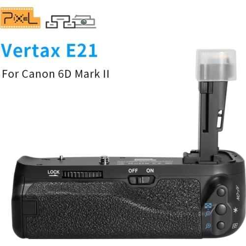 Pixel Battery Grip for Canon 6D Mark II DSLR Camera Double-section Shutter Equipped With Longitudinal Shutter Button