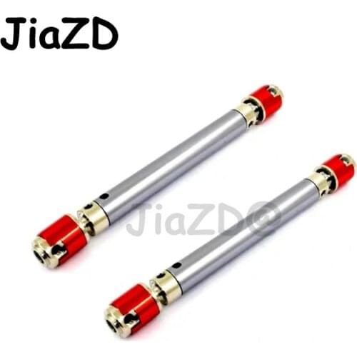 2PCS Metal Drive Shaft 110-155mm Length Adjustable CVD Transmission Axle Universal Joint f RC Climbing Car AXIAL SCX10 rc4w D90