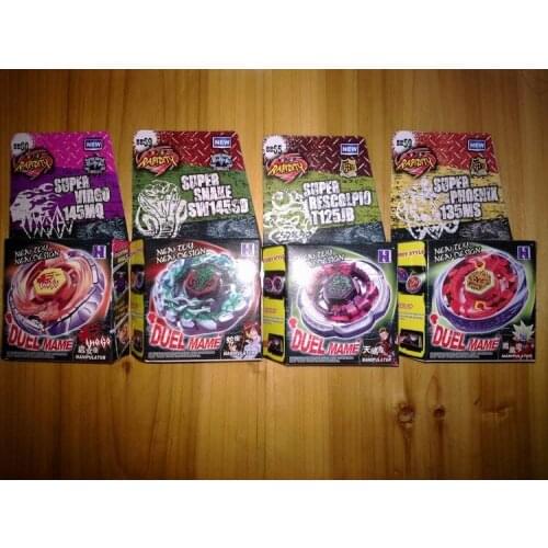 4pcs/lot METAL FIGHT 4D Spinning Top BB50 BB69 BB65 BB59 WITH STICKER TOOL no Launcher