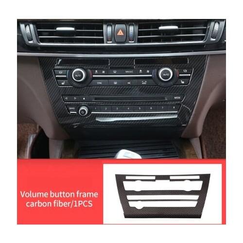 For BMW X5 F15 2014-2018 carbon fiber Volume button frame 1pc