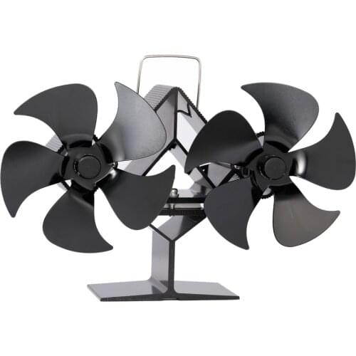 Fireplace 10 Blades Heat Powered Stove Fan Log Wood Burner Eco-fan Quiet Home Fireplace Blower Fan Efficient Heat Distribution