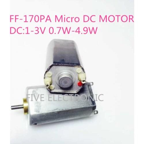 FF-170PA Micro DC Motor, 1-3V,+/-7800-9900RPM, use for electric shaver model airplane DIY electric toys