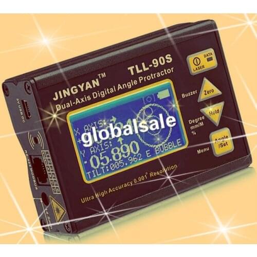 Hot Selling TLL-90S Super High Precision Angle Meter Professional Dual-axis Digital Laser LED Level Inclinometer 100-240V