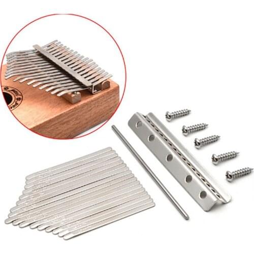 17 Keys Kalimba Keyboard High Quality Manganese Steel Kalimba Key Chrome Music Instrument