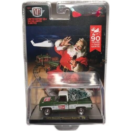M2 1/64 1973 Chevrolet Cheyenne 1975 open diecast Collection of die-casting simulation alloy model car Children toys