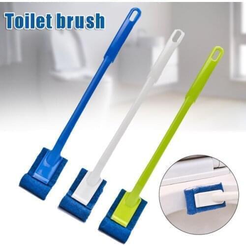 Long Handle Toilet Brush Frosted Arch Design PP Material + Nylon Fiber Commode Brushes Bathroom Cleaning Tools Accessories