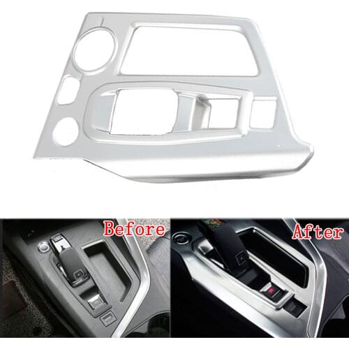 BBQ@FUKA 1pc Matte ABS Gear Shift Panel Box Cover Trim Decoration Mouldings Fit For 2017 Peugeot 5008 Car Styling Accessories