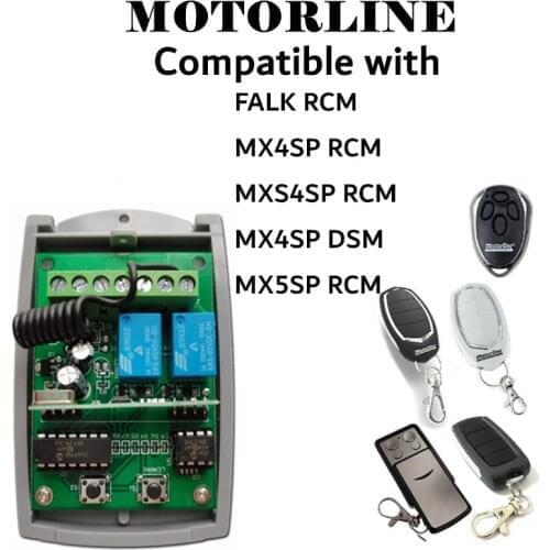 Motorline MX4SP DSM RCM Alutech AN-Motors AT-4 Remote Control Receiver 2 channel 433.92 MHz Gate Control Garage Command