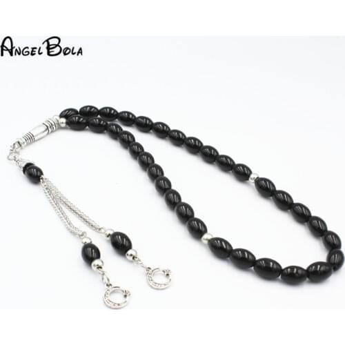 6mm Muslim Rosary Islamic Fashion Crystal Glass Prayer Beads Tasbih Tassel Pendant 33 Beads Allah Mohammed Rosary for Women Me