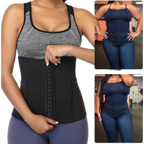 Women Sweat Neoprene Waist Trainer Corset Trimmer Belt Body Shaper Slimming Belt Waist Shaper High Compression Shapewear
