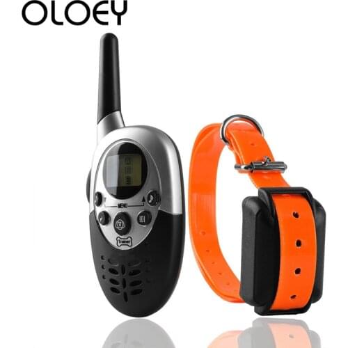 New Version 1000m Waterproof Rechargeable Anti Barking Dog Training Collar with Remote Control Electric Dog Shocker Collar 2019
