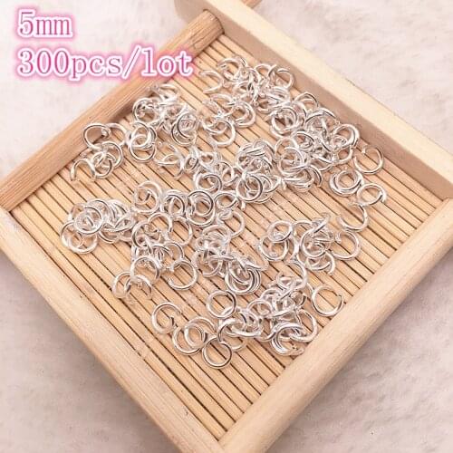 NEW Jump Rings 5mm 300pcs Steel Jump Rings Open Connectors DIY Jewelry Making