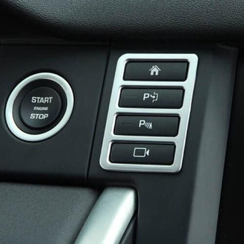 Dashboad Multimedia Screen Panel Model Button Switch Covers Trim Frame Sticker For Discovery Sport Interior Mouldings