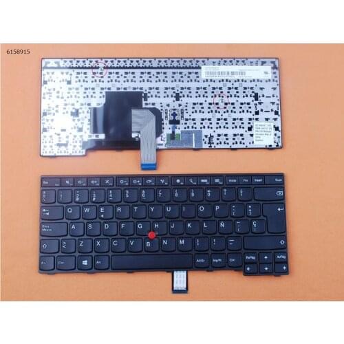 SP Spanish Layout New Replacement Keyboard for Lenovo Thinkpad E450 E455 E450C E460 E465 Laptop Black with Pointer