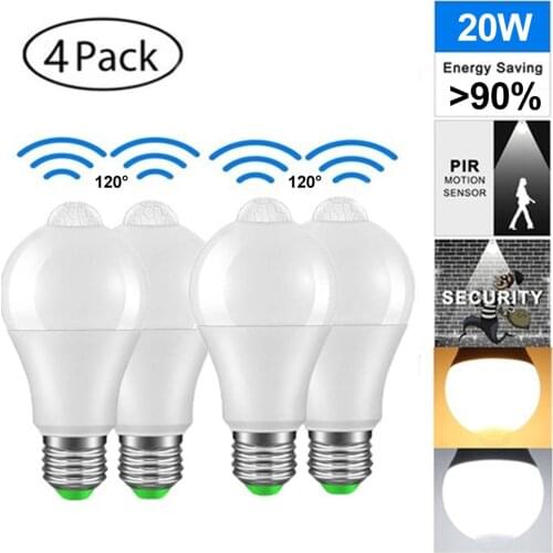 LED Lamp Led Sensor Bulb Light Bulbs PIR Motion Waterproof E27 Light Bulb Motion Sensing E27 E27 Bulb E27 Led Bulb LED Bulb