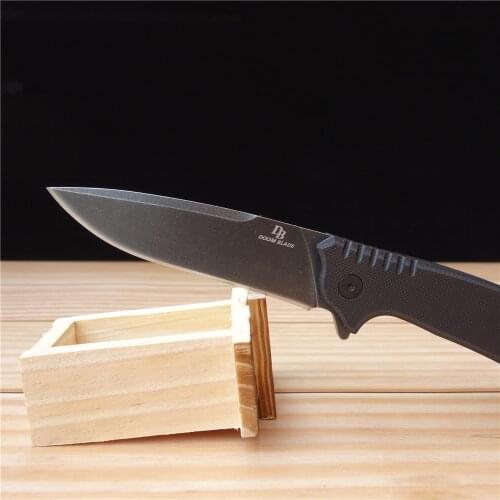 Tactical outdoor camping knife rescue knife Stainless steel folding knife 60-61HRC Material, G10 handle, sharp and durable